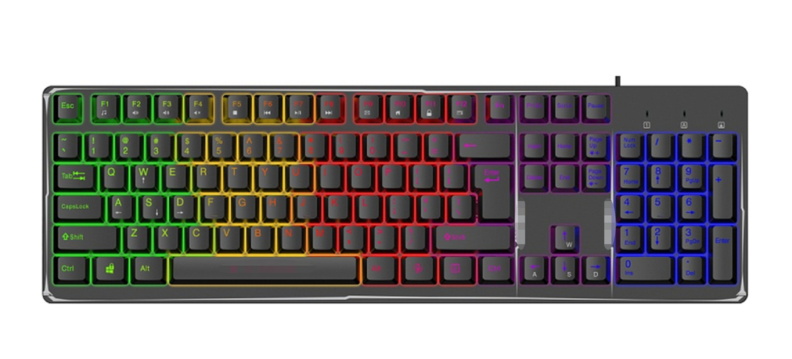 19 teclas teclado anti fantasmas con teclas monocromáticas intercambiables y coloridas luz de fondo de hendidura anillo magnético personalizable