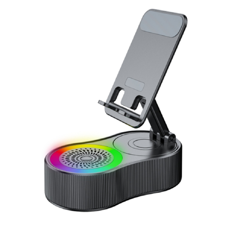 Altavoz Bluetooth integrado 3000mAh Banco de energía con puerto USB TWS emparejamiento iluminación RGB portátil para los amantes de la música