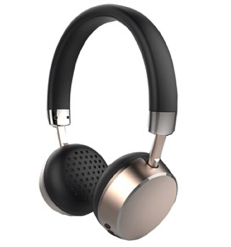 Bluetooth 5.0 auriculares 10 horas de reproducción continua 108dB Alta sensibilidad en el oído Diseño de material metálico Soporte de conexión por cable
