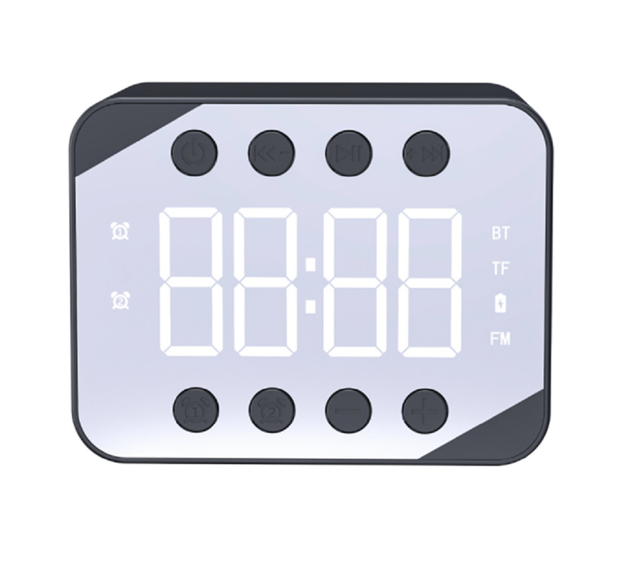 Altavoces Bluetooth Reproducción de tarjetas TF y función de reloj Batería de 800 mAh con 3-4 horas de tiempo de juego Diseño de baja potencia de 3W