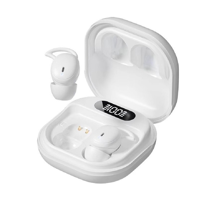 V5.4 Bluetooth auriculares soporta protocolos A2DP AVRCP HFP Tiempo de conversación 3-5 horas F6 altavoz de anillo de cobre en tono de piel blanco negro