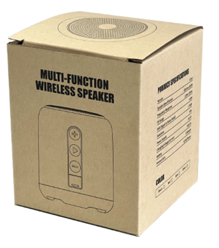 Soporte de tarjeta TF Bluetooth 5.0 TWS, IPX4 Resistencia al agua Ø52mm altavoz con diafragma de bajo 5-22 horas de duración de la batería
