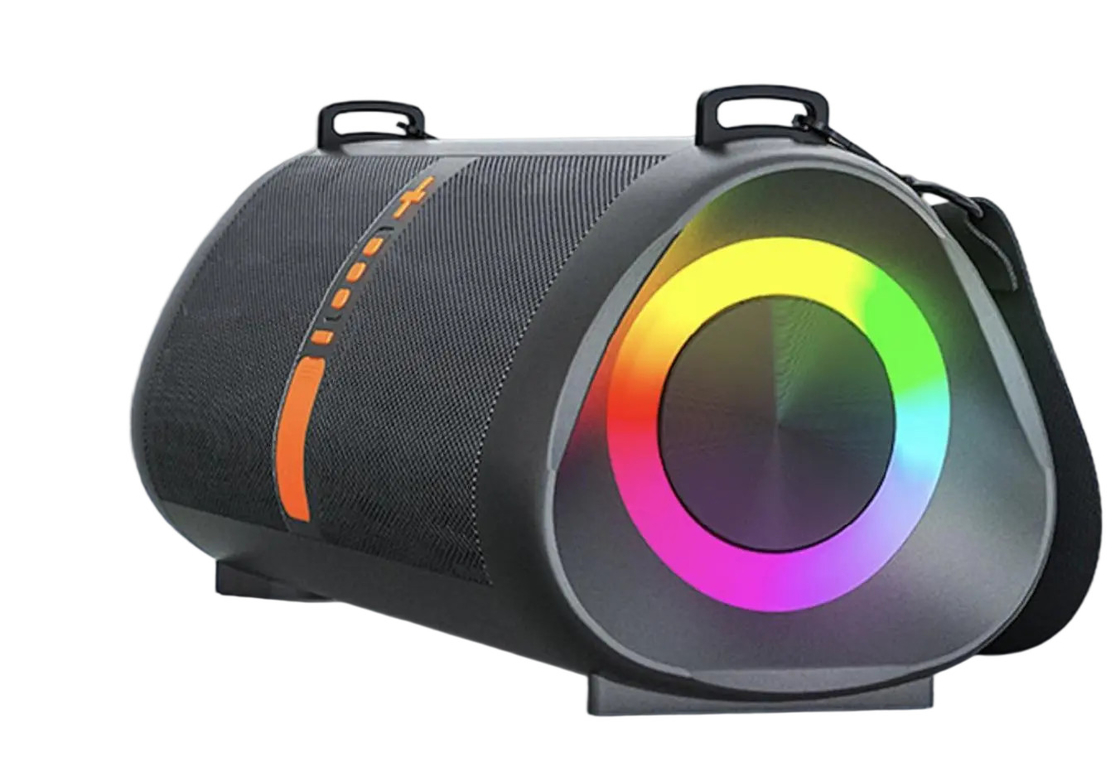Dos altavoces de 20W 7.4V 5000mAh Batería de litio PVC malla de metal ABS soporta Bluetooth USB TF FM para entusiastas del aire libre