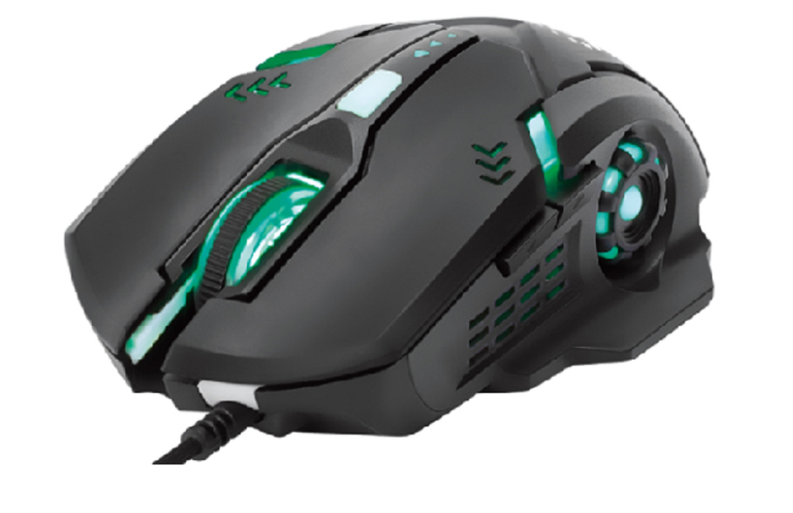 Diseño 6D Iluminación de fondo RGB 800-1200-1600-2000 DPI Interruptor ergonómico teclados ligeros Ratón para jugadores Usuarios de oficina
