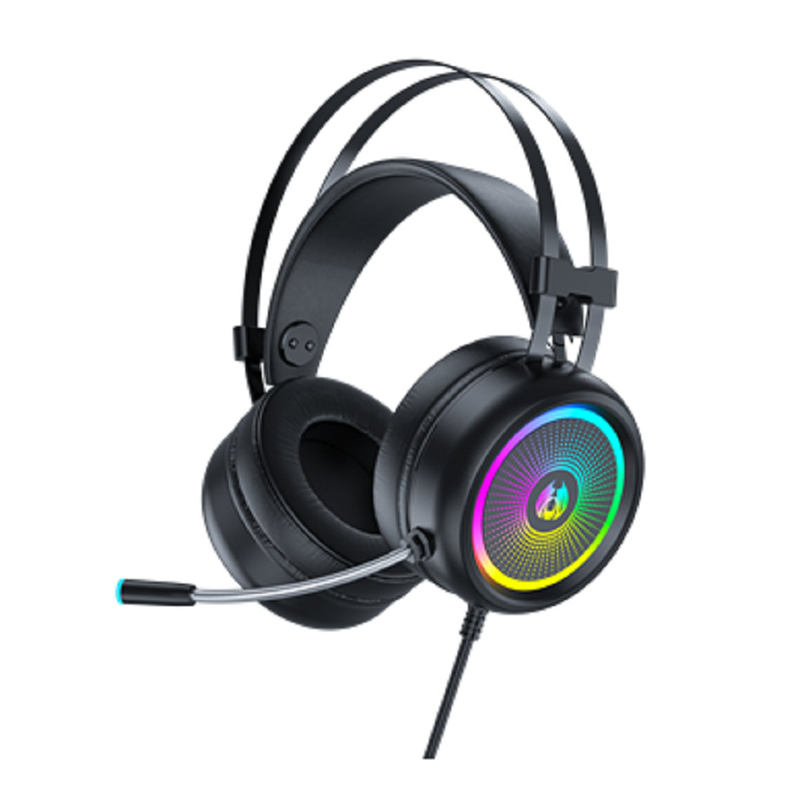 Audífonos Bluetooth 16.8M Colores RGB 7.1 Efectos de sonido 20Hz-20kHz Rango de frecuencia Φ50mm Altavoz 6.0*5.0mm Micrófono omnidireccional para jugadores
