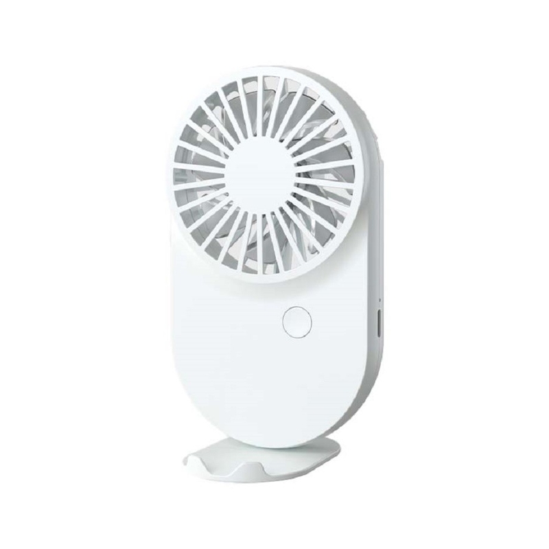 Pink White Blue Candy Design Ventiladores portátiles 115g con cordón y base 3 Velocidad del viento 500mAh Batería tipo-C Carga rápida