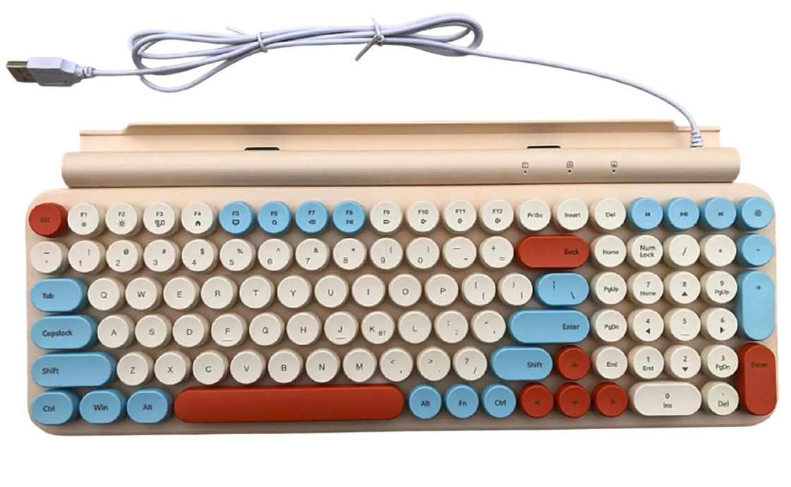 Soporta teclados USB Bluetooth Combos de ratón y 2.4G Dual-modo Soporte de lenguaje completo 5 millones de opciones de color múltiples