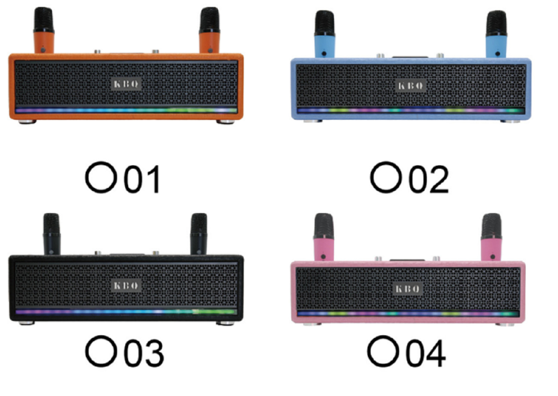Dual LTK53101 Amplificadores de 2,5 pulgadas Altavoces de rango completo 40mm Tweeter 2400mAh Batería LED Light Strip con rejilla de metal BT 5.3