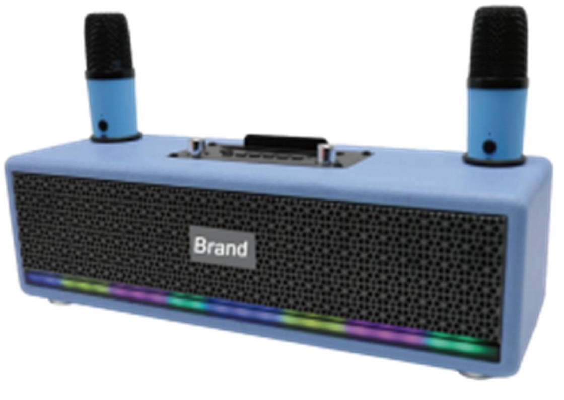 Dual LTK53101 Amplificadores de 2,5 pulgadas Altavoces de rango completo 40mm Tweeter 2400mAh Batería LED Light Strip con rejilla de metal BT 5.3