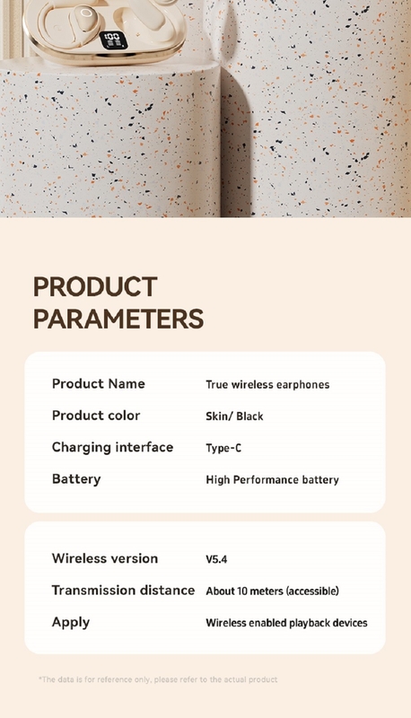 Bluetooth 5.4 auriculares auriculares 4-5 horas por carga 600mAh Cuadro 4.8g Cada uno 2.8×2.5×1.8cm Optimizado Micrófono Dinámico de colores