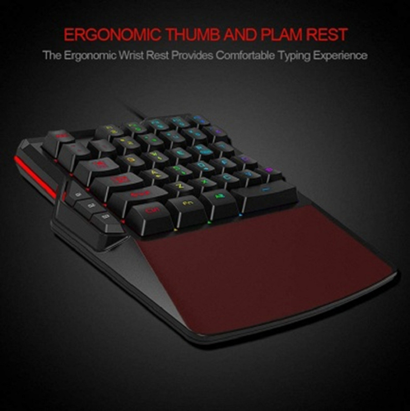 Diseño ergonómico teclado de ordenador con cable de 19 teclas función de rotación macro placa de hierro contrapeso soporta luz de fondo monocromática / colorida
