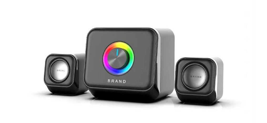 3W × 2 Tweeter medio + 5W Bajo 52mm altavoz 4Ω Impedancia 65dB SNR USB / Bluetooth para trabajadores de oficina Estudiantes