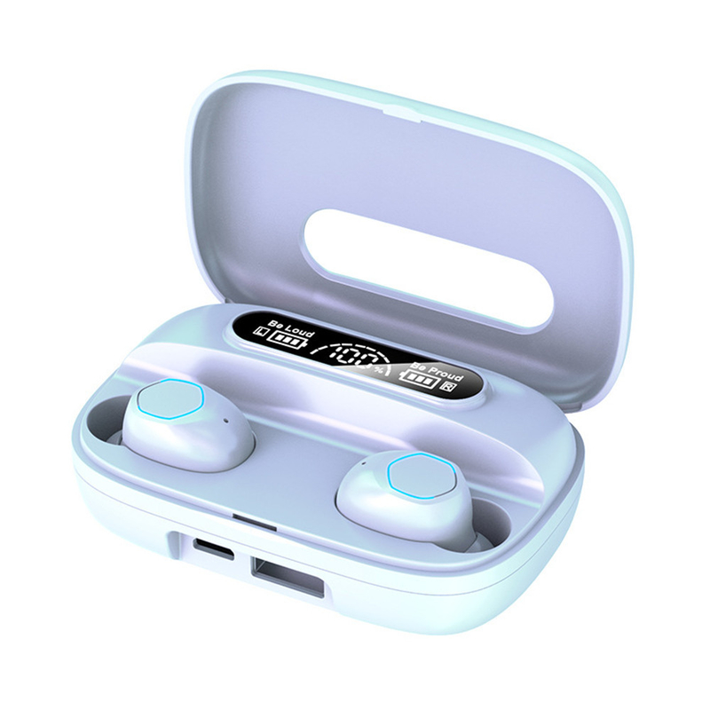 Bluetooth 5.1 auriculares soporta protocolos A2DP / AVRDP / HFP auriculares 40mAh caja de carga 500mAh F10 unidad dinámica para negocios y deportes