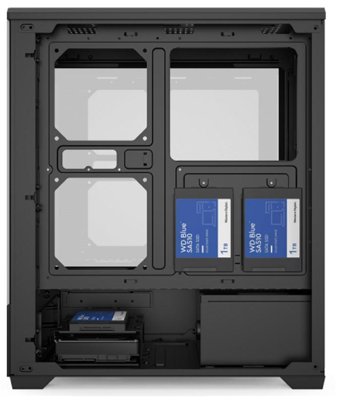 Soporta E-ATX / ATX / M-ATX 11 Fan Slots Cuadro de computadora de doble modo, 0.6 mm de acero SPCC + panel ABS para entusiastas de hardcore, constructores de MOD