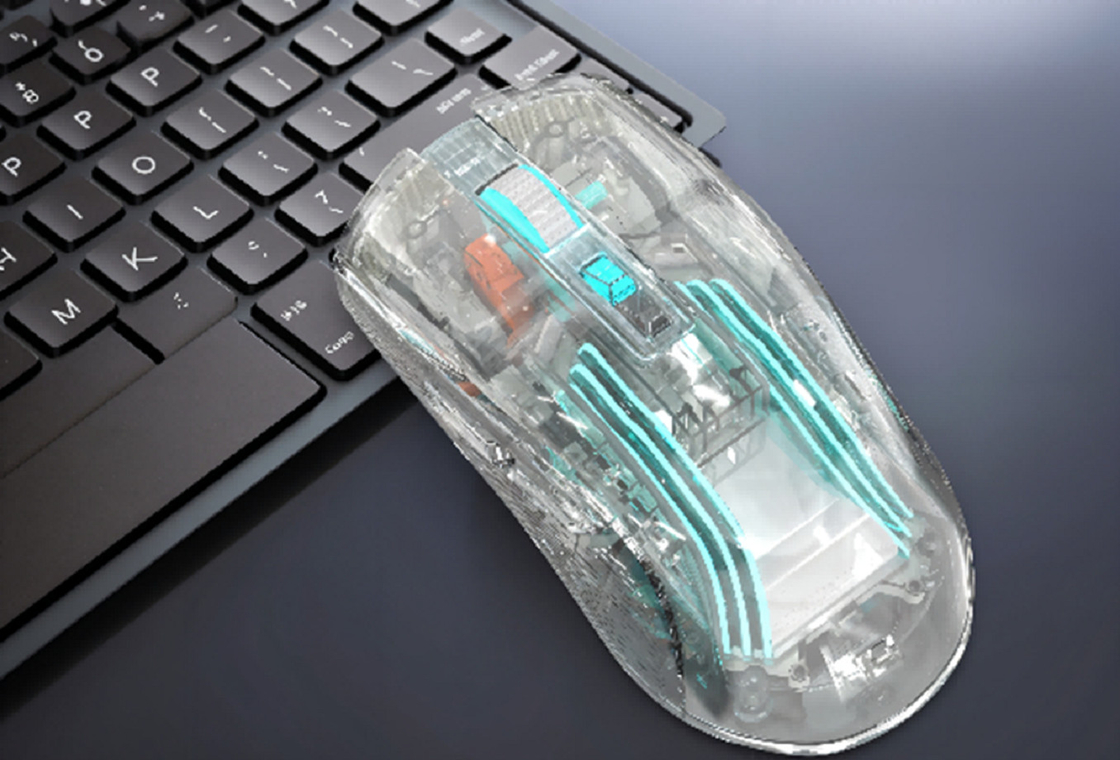 Mouse de juego ergonómico de 7 teclas 1200-3200DPI luz de fondo arco iris para estudiantes de oficina y entretenimiento