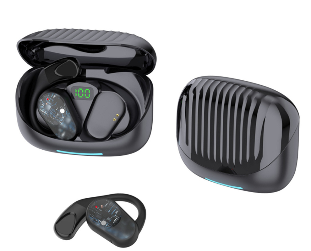 ETEK F14 Botón táctil TWS/OWS auricular Tipo-C Carga rápida 200mAh Caja de color incluida para personas de negocios y viajeros