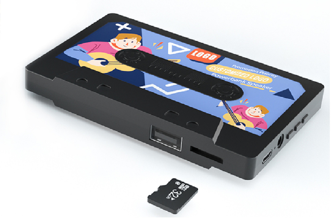 Bluetooth 5.0 Tarjeta TF Radio FM Soporta tarjeta de memoria de 32 GB 19mm Altavoz de frecuencia completa Estilo de negocio minimalista