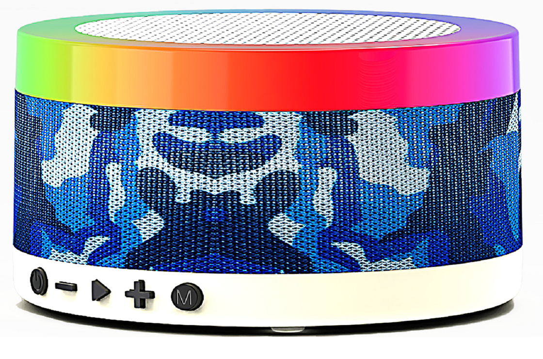 RMS 15W Potencia 102mm Altavoz Bluetooth Tarjeta TF USB Soporte de radio FM 2400mAh Batería Luces LED coloridas con múltiples modos