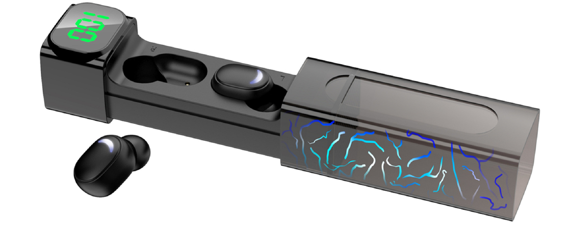 Audífono Bluetooth de baja latencia de larga duración de la batería 4 horas de carga 200mAh Caso F8 de anillo de cobre altavoz Protección de la batería incorporada