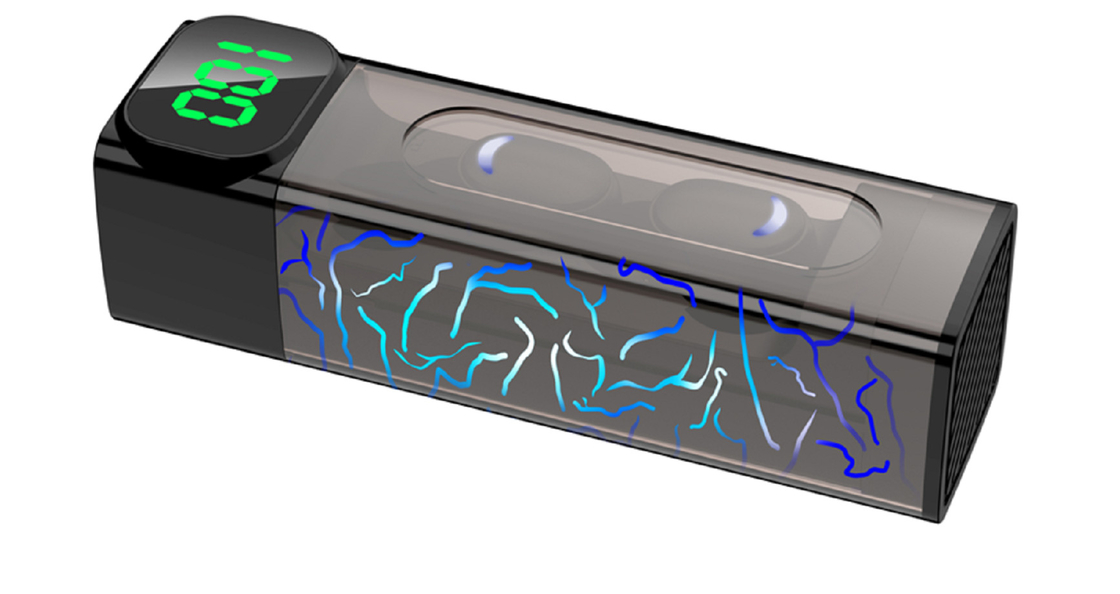 Audífono Bluetooth de baja latencia de larga duración de la batería 4 horas de carga 200mAh Caso F8 de anillo de cobre altavoz Protección de la batería incorporada