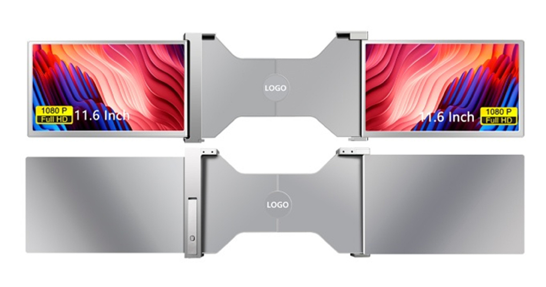 Tres pantallas de entretenimiento de productividad FHD Monitor de computadora con una pantalla delgada de 25.3 mm Full HD IPS 1920 × 1080 Soporte HDR