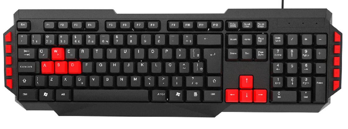 Teclado de computadora impermeable 441g 1,2 metros alambre 104 teclas + 10 teclas de acceso directo USB Plug-and-play HIPS Diseño ergonómico para trabajadores de oficina usuarios del hogar