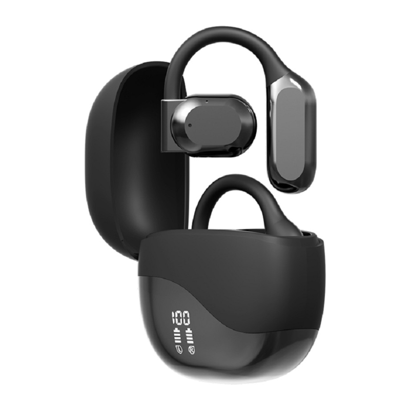 Bluetooth 5.4 auriculares con alcance de 10 metros Hasta 8-9 horas por llamada 300mAh Caso de carga Proporciona energía adicional para viajes de negocios, etc.