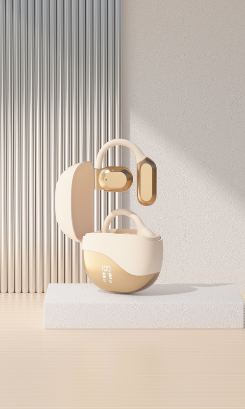 Bluetooth 5.4 auriculares con alcance de 10 metros Hasta 8-9 horas por llamada 300mAh Caso de carga Proporciona energía adicional para viajes de negocios, etc.