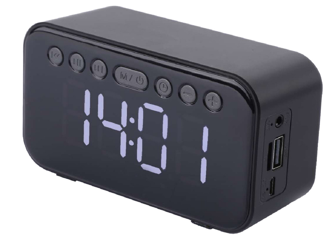 Altavoz Bluetooth Soporta Bluetooth AUX Tarjeta TF USB Radio FM Incorporado 500mAh Batería USB Carga de 52mm Altavoz 32GB Expansión de tarjeta TF