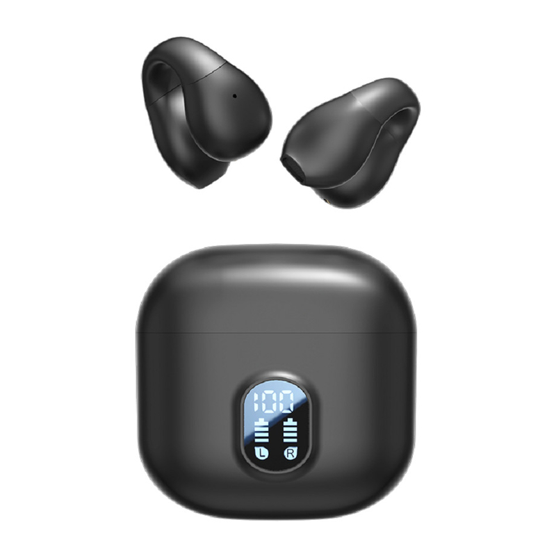 Bluetooth 5.4 TWS auriculares con AAC SBC Codec 6H tiempo de juego y 200mAh caja de carga para desplazamientos deportivos y de negocios
