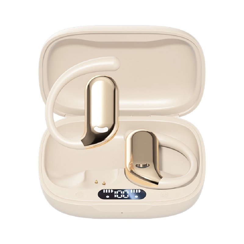 Bluetooth 5.4 TWS auriculares F14 altavoz de anillo de cobre AAC / SBC 6H tiempo de juego y caja de carga de 200mAh