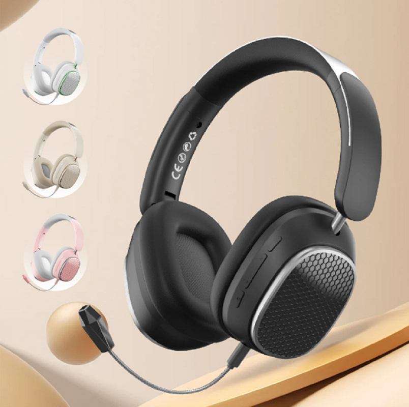 Bluetooth 5.3 auriculares, batería de 400 mAh, reproducción de 8 horas, 200 horas de espera, controlador de 40 mm, ANC de 18 dB