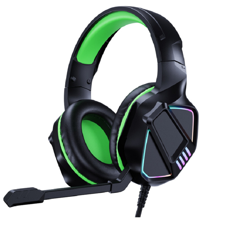 Audífonos de juegos Φ50mm altavoz 32Ω Impedancia 3.5mm doble enchufe + USB 2m Cable -55dB sensibilidad