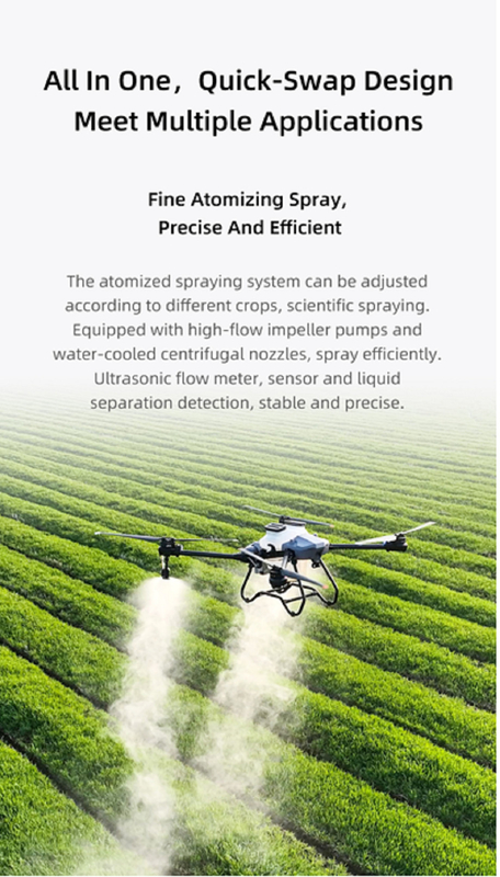 Z30P Solución de drones agrícolas de carga de 30 kg bajo la nueva estructura de armadura de la serie Z y los brazos plegables en forma de Z