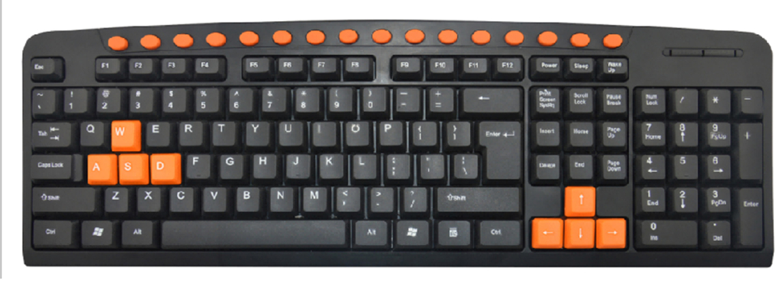 Teclado multimedia con cable Resistente al agua Conectividad USB Plug-and-play 16 Teclas de acceso directo personalizables Diseño ligero