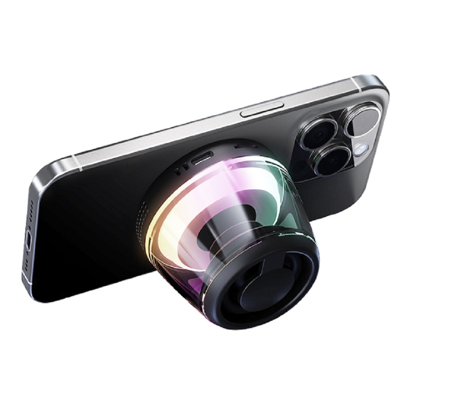 Altavoz Bluetooth con 5W de potencia 40mm conductor 500mAh Batería RGB Luz Bluetooth 5.3 Diseño compacto 4x5x5.5cm