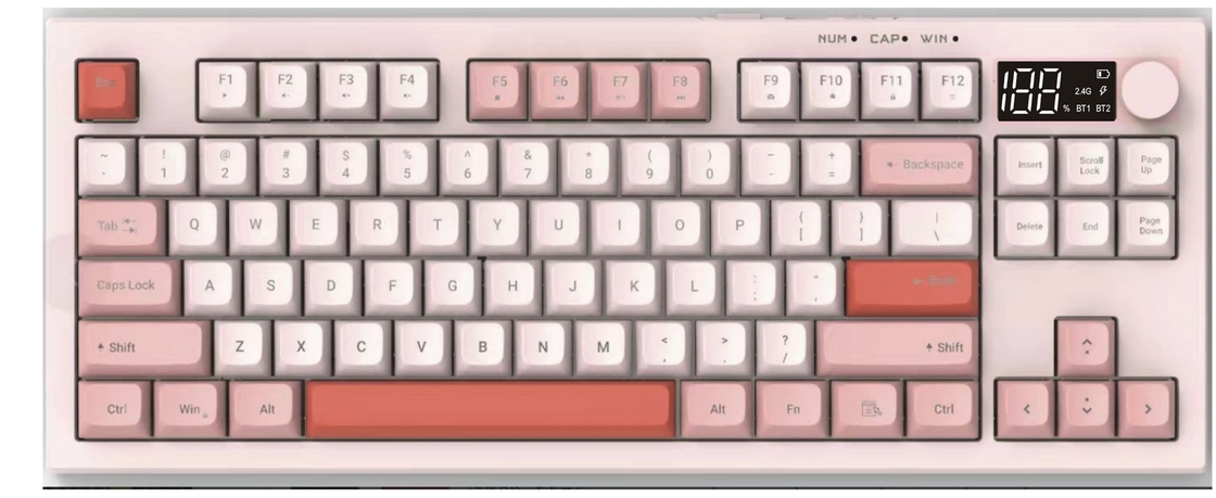 Teclado retroiluminado de modo dual fabricado con material ABS con placa de hierro reforzada y resistente al agua con pasta de plata