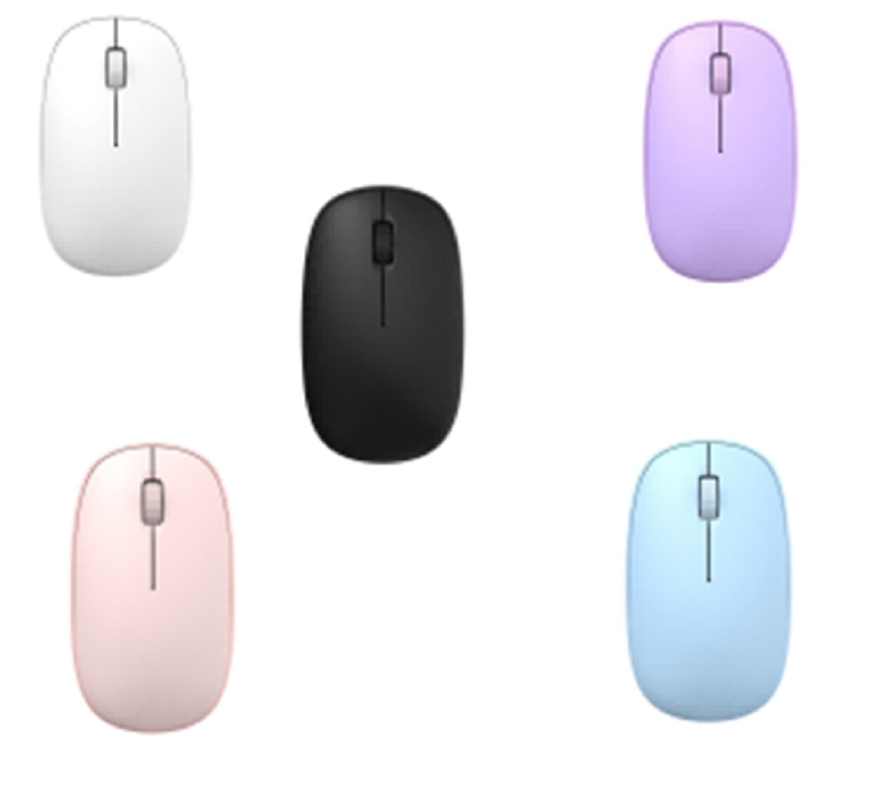 ETEK 2.4G Ratón inalámbrico 1200DPI Clics Opciones de 5 colores 1-AA Alimentado por batería Blanco Rosa Púrpura Azul Negro
