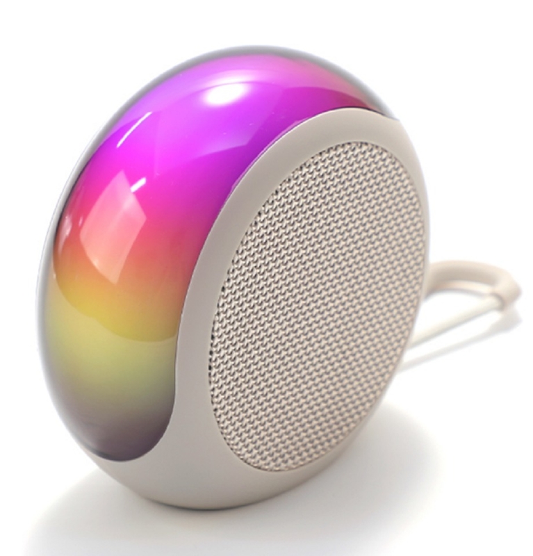 Altavoz Bluetooth 5.3 portátil ETEK con bajos de 7W, batería de 1200mAh, luz RGB y reproducción TF/FM Negro Rojo Verde Blanco