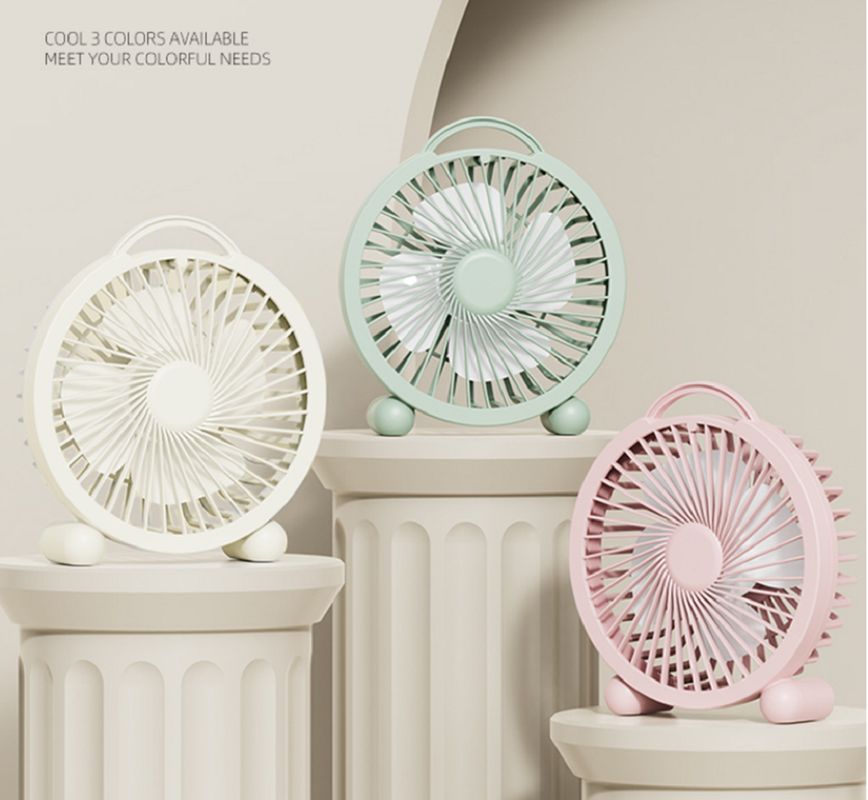 Ventilador portátil USB de conexión directa no requiere cable de carga 5V de voltaje y 3W de potencia 111G ultraligero