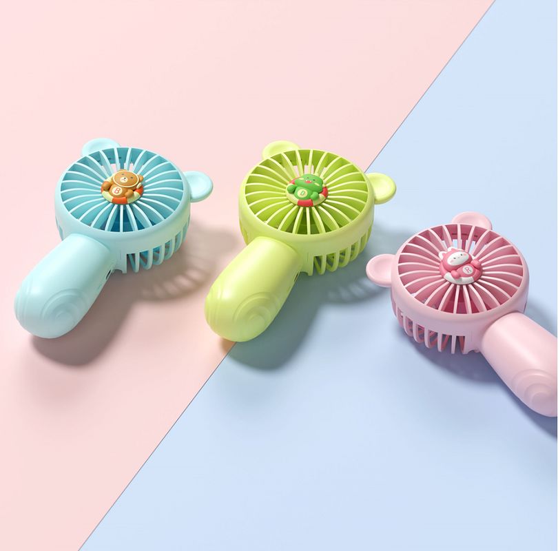 Mini USB Ventilador de mano 500mAh Batería ABS + PP Material seguro Ventilador de oficina portátil con cable de carga