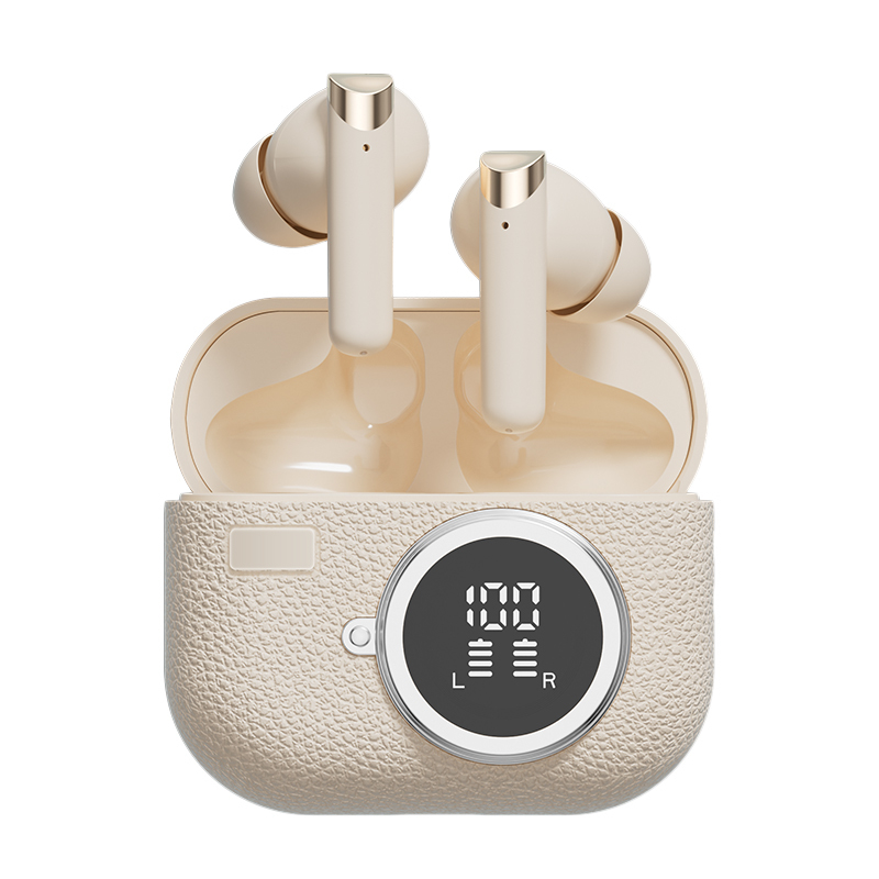 Audífonos inalámbricos Bluetooth 5.4 ANC Audífonos F10 altavoz 300mAh Cuerpo Tipo-C de carga rápida Marrón Complejidad Verde