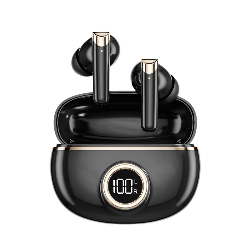 Auriculares TWS ETEK Plated Bluetooth 5.4 con F10, celda de auricular de 25mAh + estuche de 230mAh (placa protectora), tiempo de llamada de 2-3 horas.