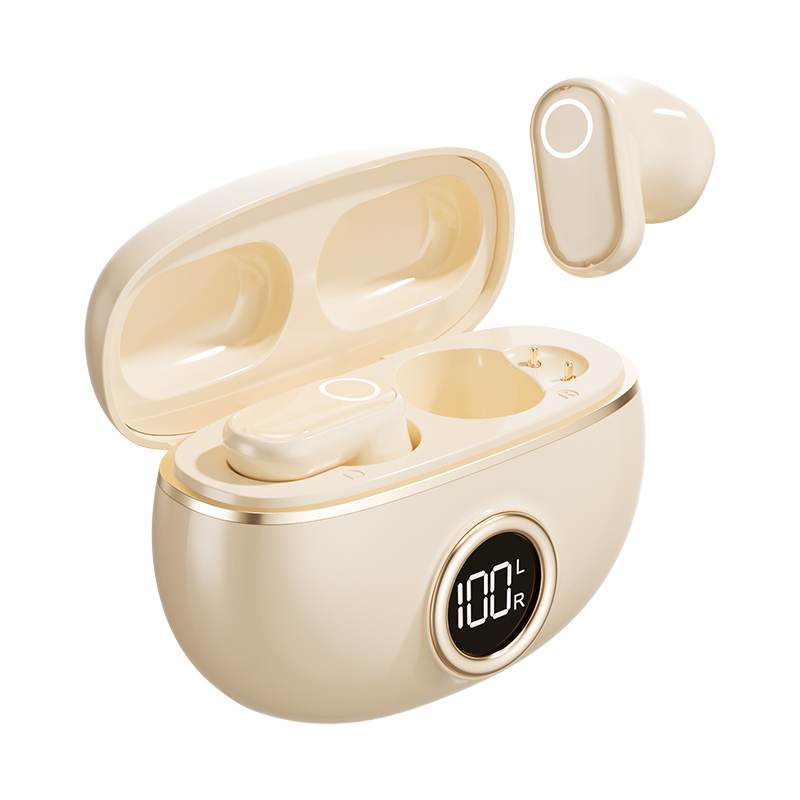 Auriculares TWS ETEK Plated Bluetooth 5.4 con F10, celda de auricular de 25mAh + estuche de 230mAh (placa protectora), tiempo de llamada de 2-3 horas.