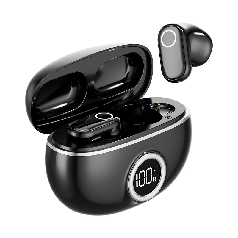 Auriculares TWS ETEK Plated Bluetooth 5.4 con F10, celda de auricular de 25mAh + estuche de 230mAh (placa protectora), tiempo de llamada de 2-3 horas.