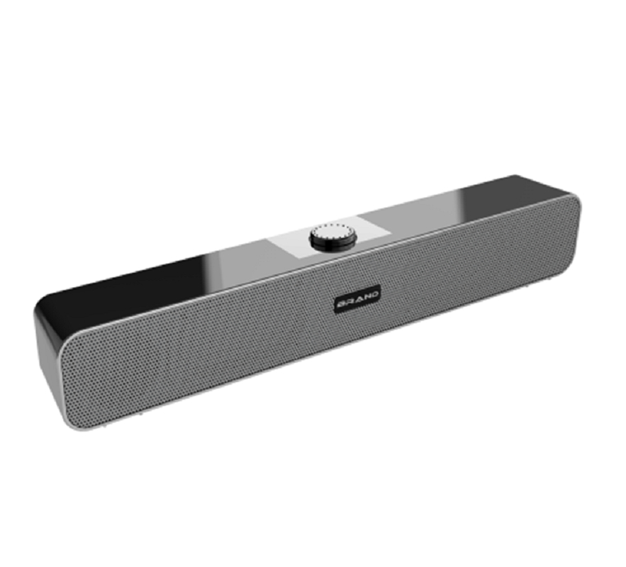 Barra de sonido USB ultradelgada con dos controladores de 2 pulgadas 3W*2 estéreo Plug-and-play Perfil delgado de 55 mm