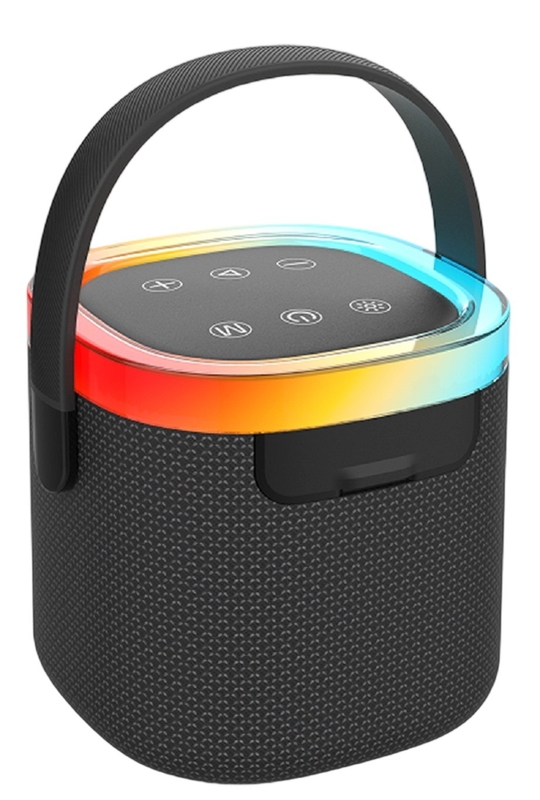Altavoz impermeable de 66 mm 10W con IPX5 Rating Mano de transporte 1800mAh Batería AUX/TF/USB/FM 4 modos reproducción / llamada