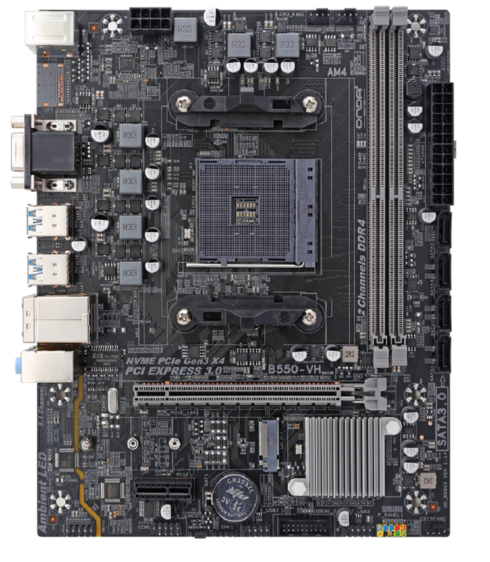 ETEK AM4 Socket Micro-ATX placa base para CPUs AMD Ryzen DDR4 de doble canal 3600MHz PCIe 4.0 * 16 ranura