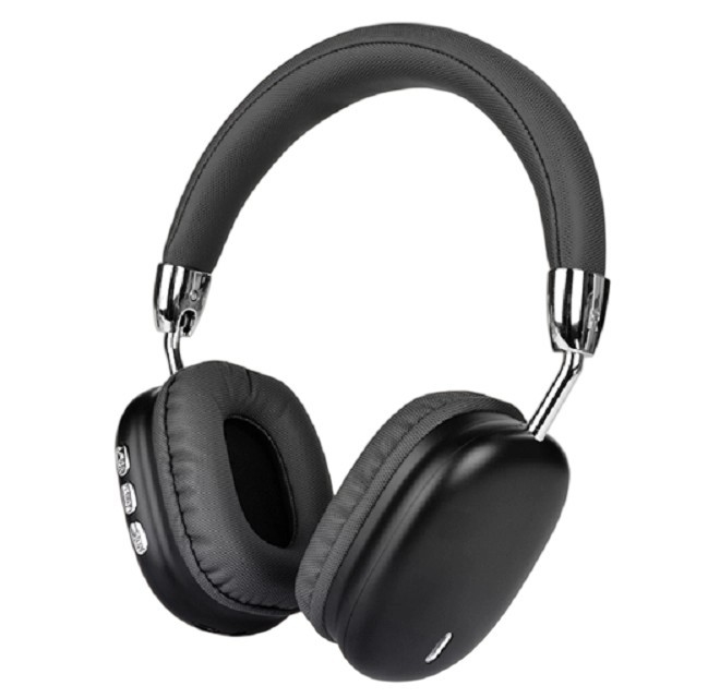 Auriculares Bluetooth V5.3 - Controladores de 40 mm, batería de 200 mAh, 6 horas de reproducción en negro, plateado y rosa