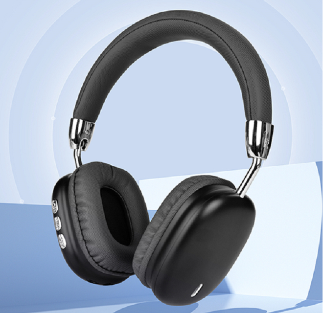 Auriculares Bluetooth V5.3 - Controladores de 40 mm, batería de 200 mAh, 6 horas de reproducción en negro, plateado y rosa